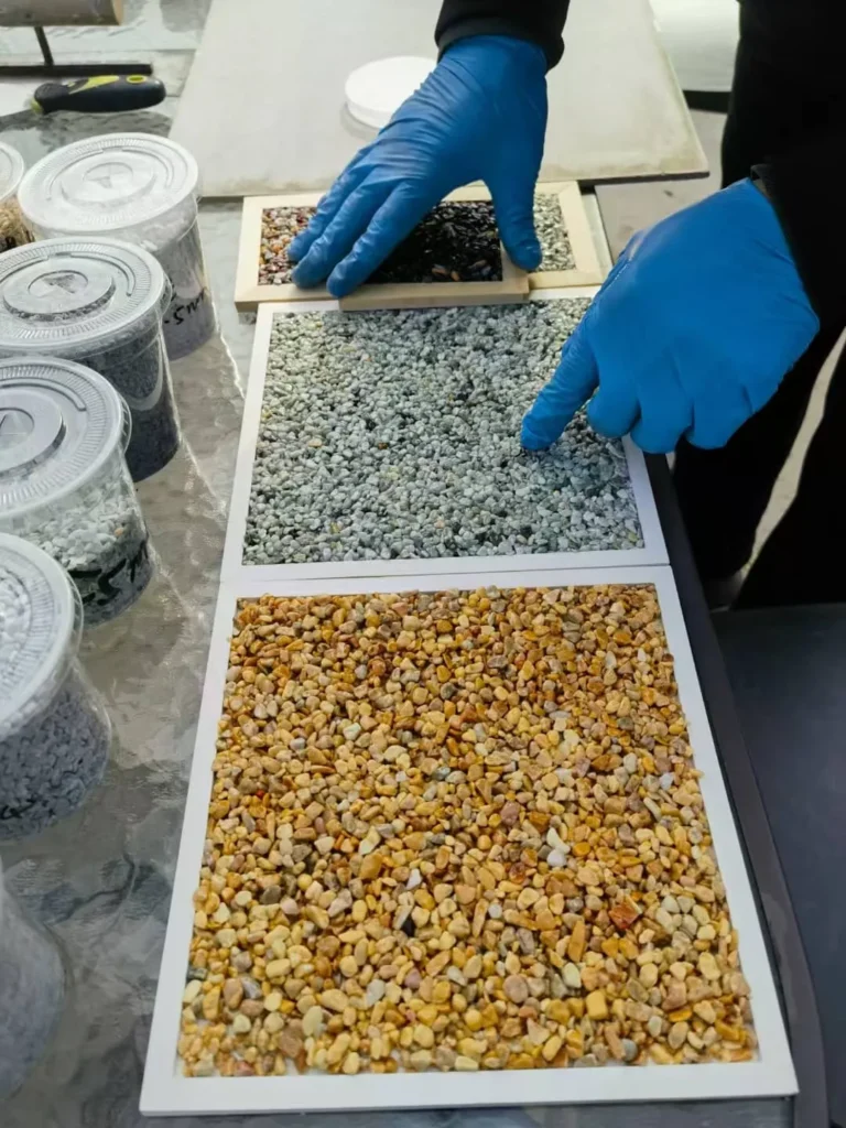 A smooth, permeable resin-bound gravel driveway using T50 stone carpet resin